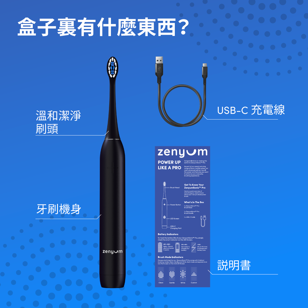 ZenyumSonic™ Pro 聲波震動牙刷