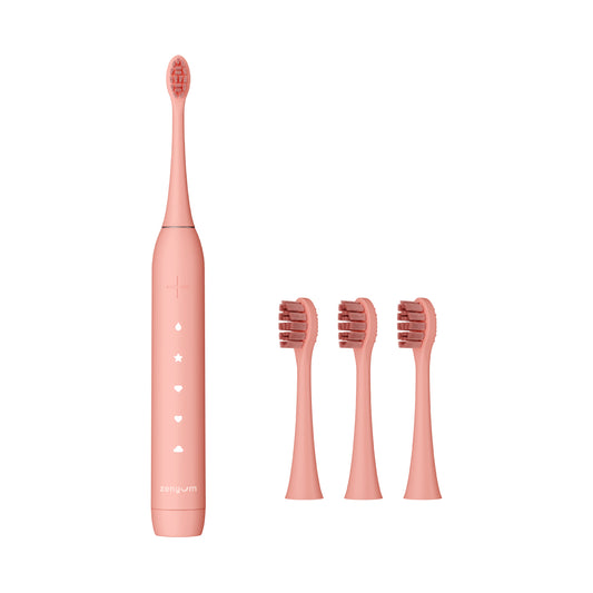 ZenyumSonic™ High-Efficiency Teeth Cleaning Kit 2.0 (ZenyumSonic™ 2.0 + 3-Pack Replacement Brush Heads)