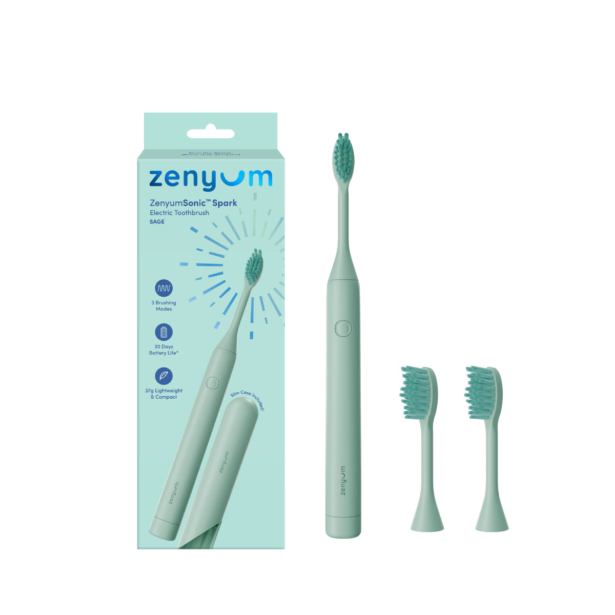 ZenyumSonic™ Spark 基礎護齒套裝（聲波電動牙刷 + 替換刷頭）